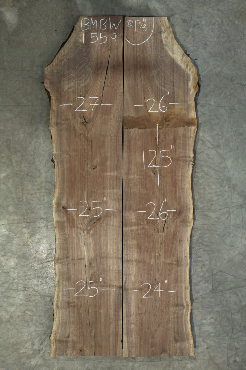 Oregon Black Walnut Bookmatch BMBW-1559