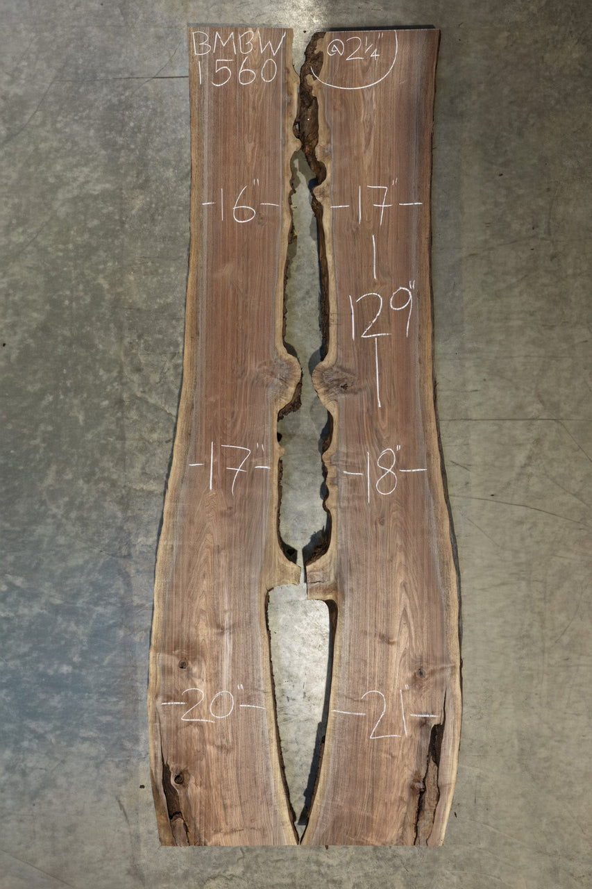 Oregon Black Walnut Bookmatch BMBW-1560