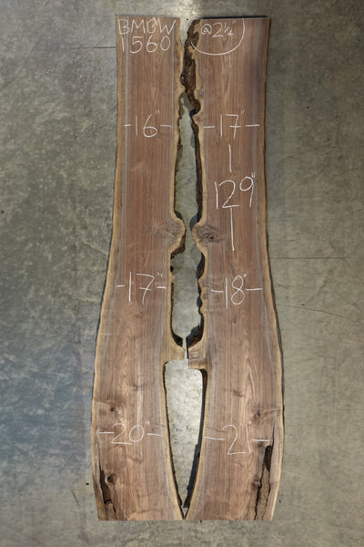 Oregon Black Walnut Bookmatch BMBW-1560
