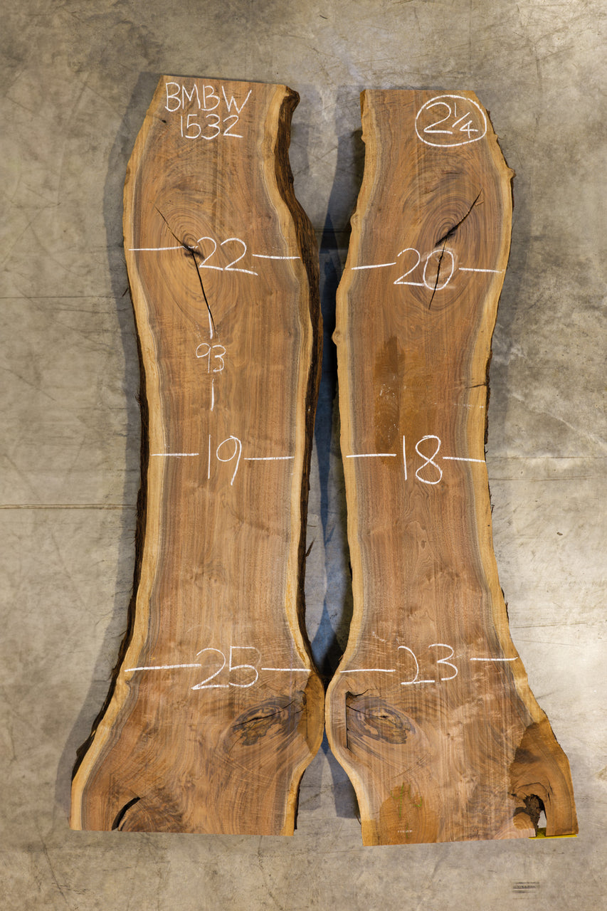 Oregon Black Walnut Bookmatch BMBW-1532