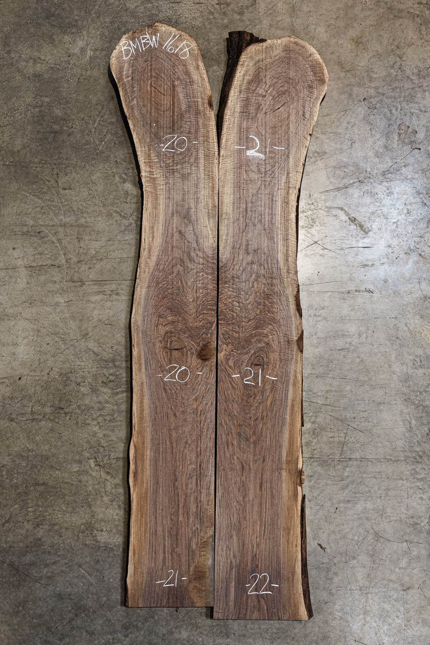 Oregon Black Walnut Bookmatch BMBW-1618