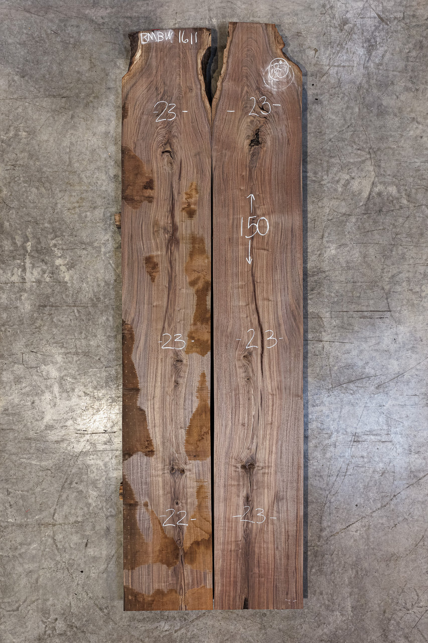 Oregon Black Walnut Bookmatch BMBW-1611