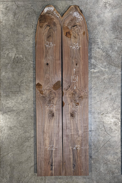 Oregon Black Walnut Bookmatch BMBW-1612