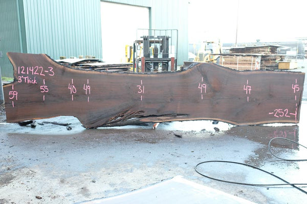 Oregon Black Walnut Slab 121422-03