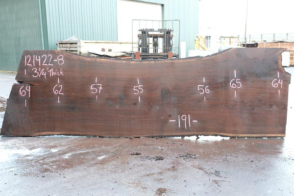 Oregon Black Walnut Slab 121422-08