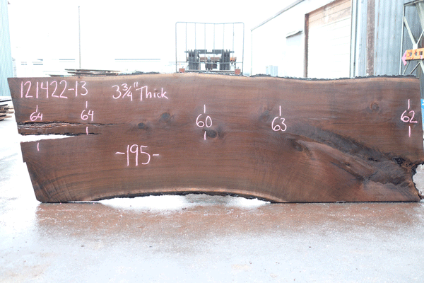 Oregon Black Walnut Slab 121422-13