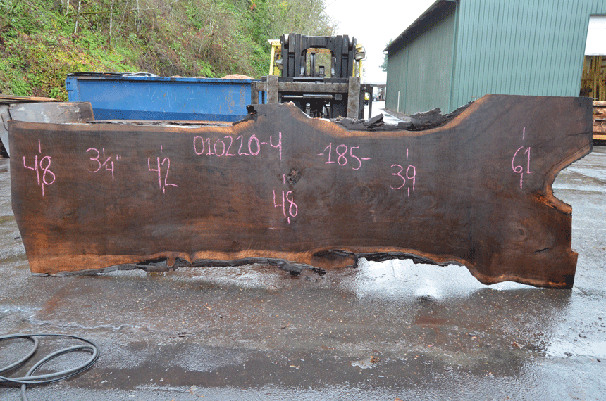 Oregon Black Walnut Slab 010220-04