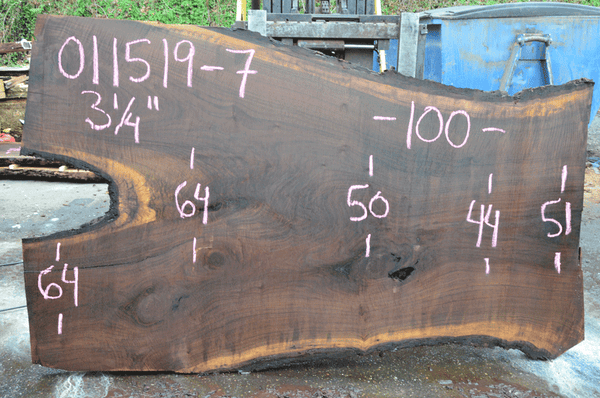 011519-07 Oregon Black Walnut Slab