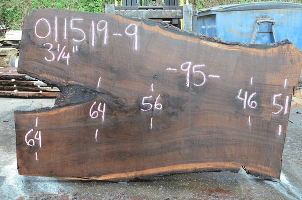 011519-09 Oregon Black Walnut Slab