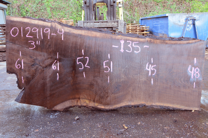 012919-04 Oregon Black Walnut Slab