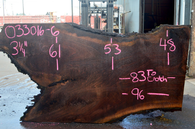 Oregon Black Walnut Slab 033016-06