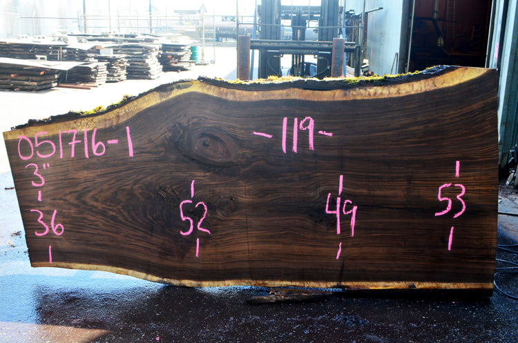 Oregon Black Walnut Slab 051716-01