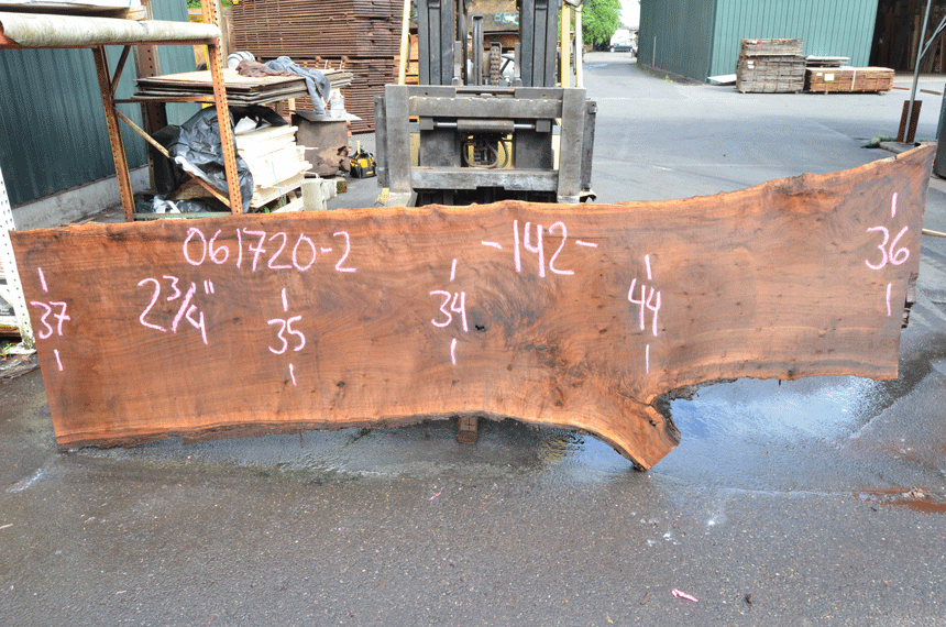 Oregon Black Walnut Slab 061720-02