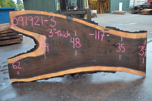 Oregon Black Walnut Slab 091921-03