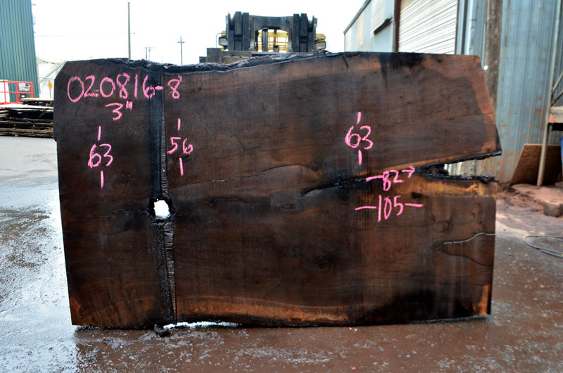 Oregon Black Walnut Slab 020816-08