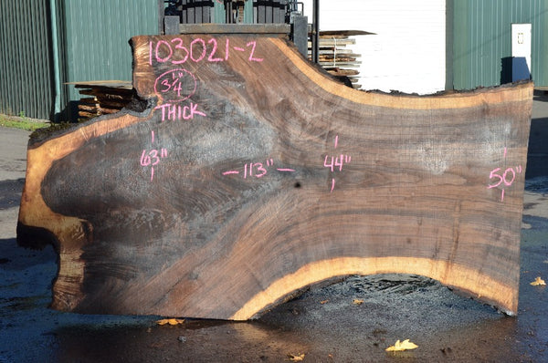 Oregon Black Walnut Slab 103021-02