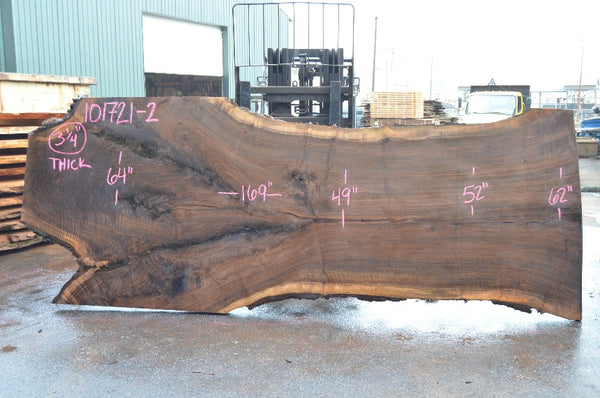 Oregon Black Walnut Slab 101721-02