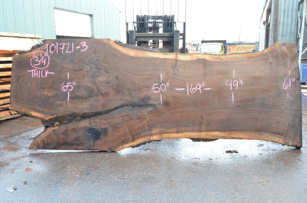 Oregon Black Walnut Slab 101721-03