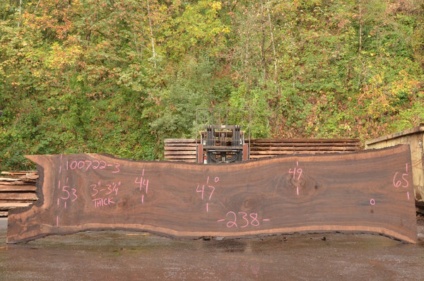 Oregon Black Walnut Slab 100722-03