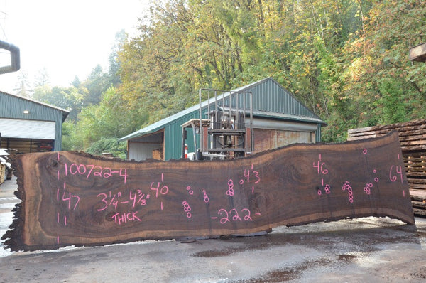 Oregon Black Walnut Slab 100722-04