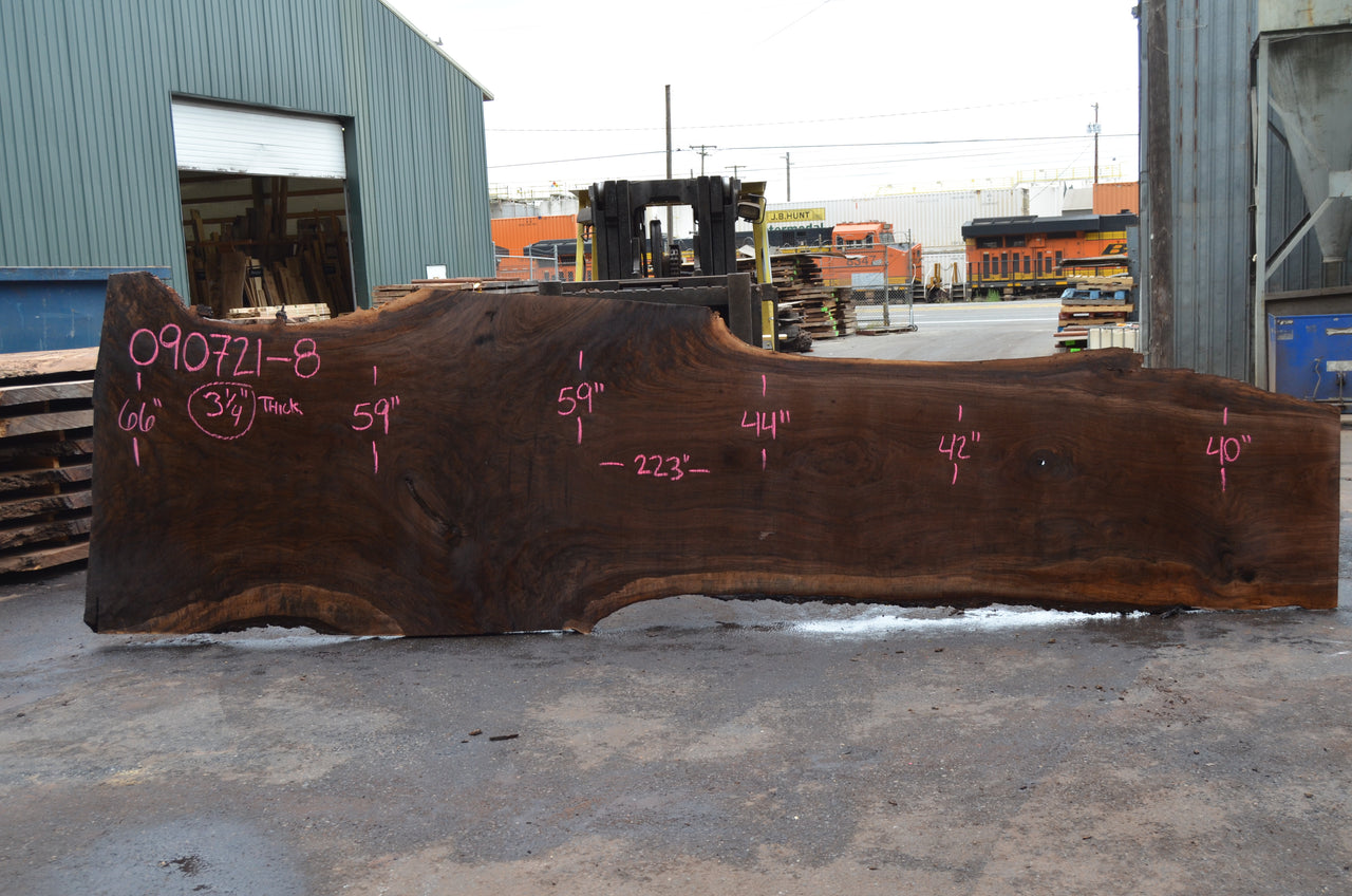 Oregon Black Walnut Slab 090721-08