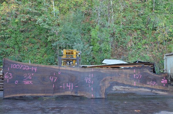 Oregon Black Walnut Slab 100722-14