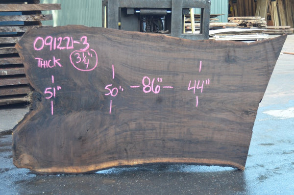 Oregon Black Walnut Slab 091221-03