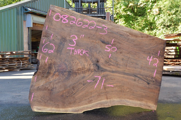 Oregon Black Walnut Slab 082622-03