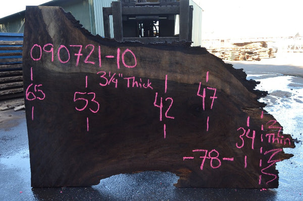 Oregon Black Walnut Slab 090721-10