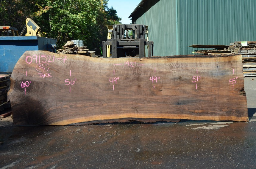 Oregon Black Walnut Slab 091521-07