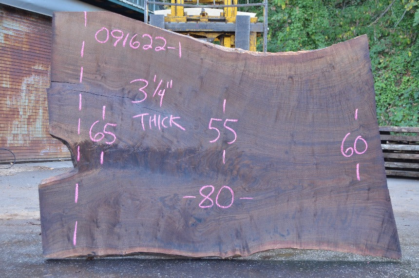 Oregon Black Walnut Slab 091622-01